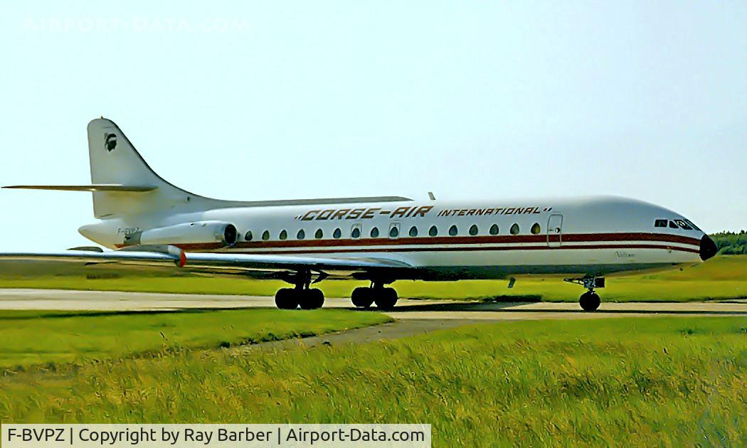 F-BVPZ, 1967 Sud Aviation SE-210 Caravelle VI-N C/N 218, Sud Aviation SE.210 Caravelle 6N [218] (Corse-Air International) (Place and date unknown). From a slide.