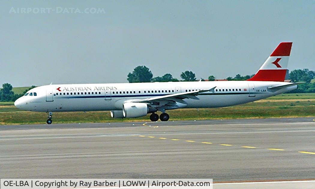 OE-LBA, 1995 Airbus A321-111 C/N 552, Airbus A321-111 [0552] (Austrian Airlines) Vienna-Schwechat~OE 14/05/1999