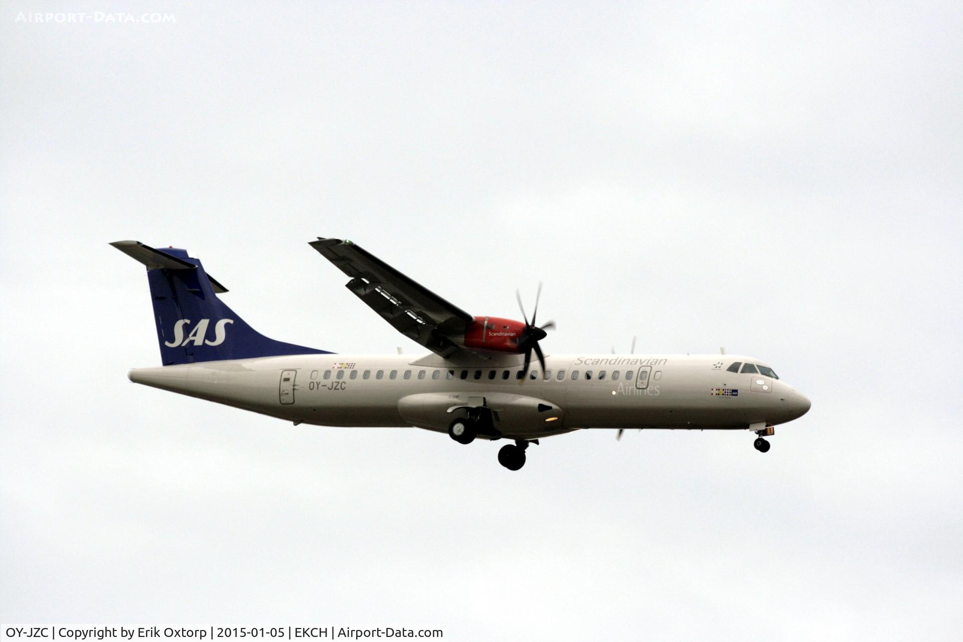 OY-JZC, 2013 ATR 72-600 (72-212A) C/N 1120, OY-JZC about to land rw 04L