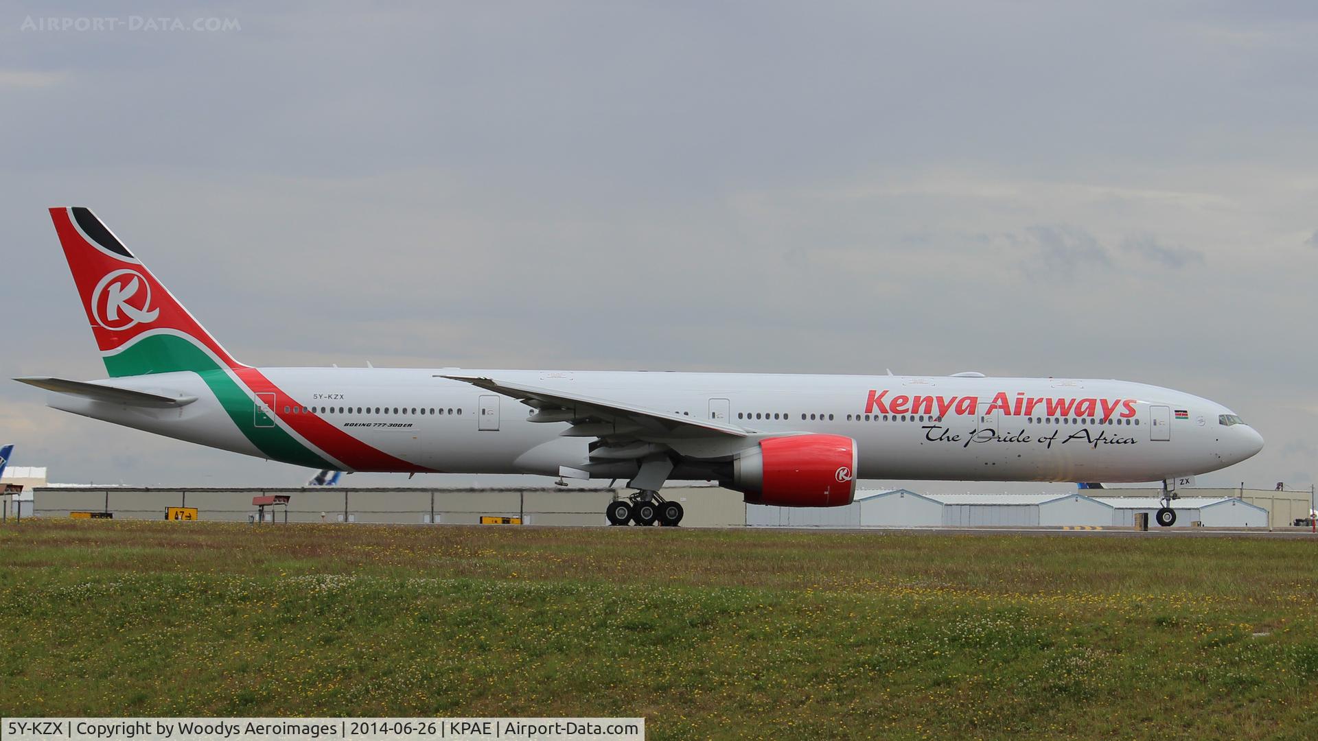 5Y-KZX, 2014 Boeing 777-3U8/ER C/N 42097, Holding on Alpha 8