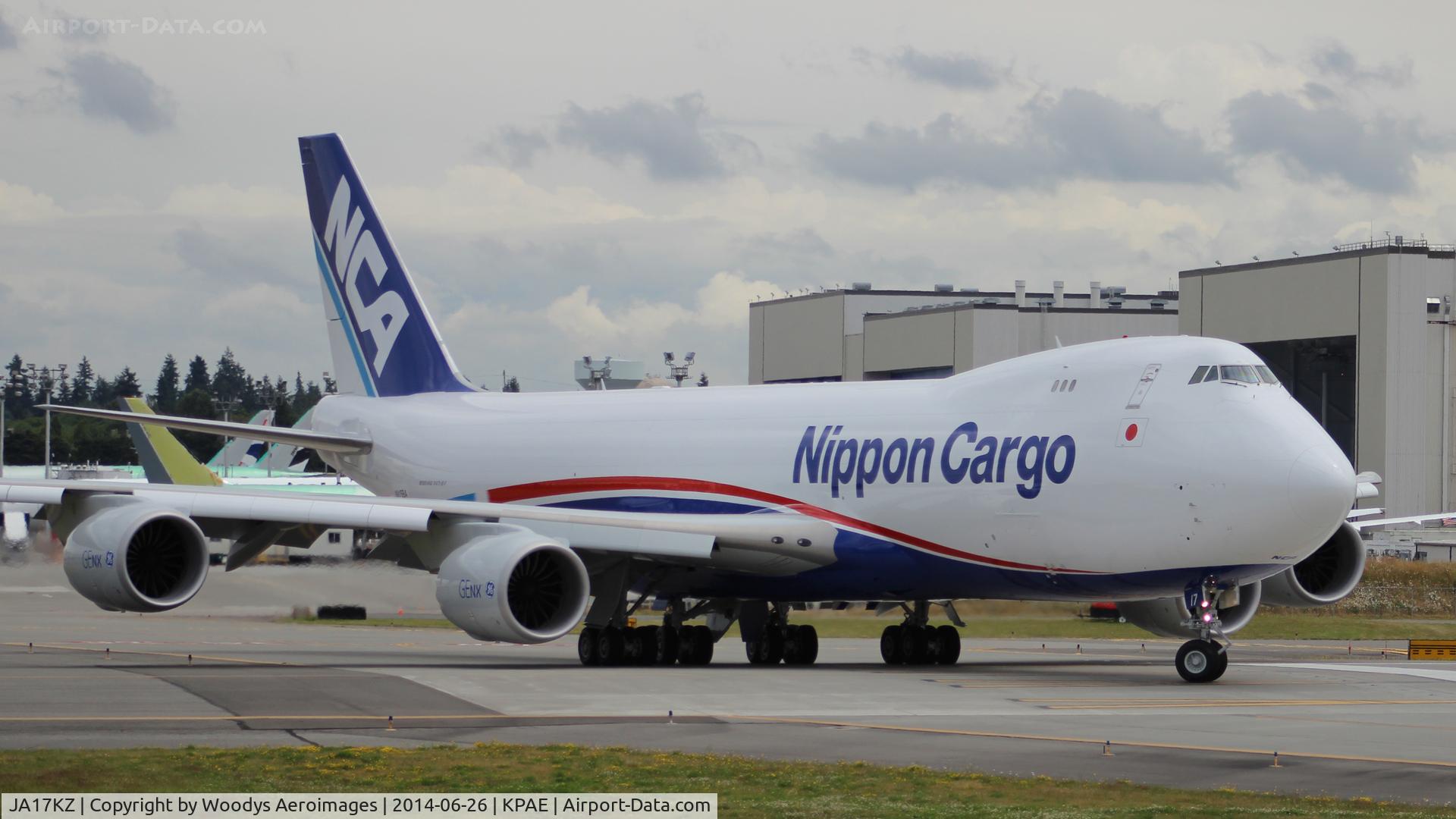 JA17KZ, 2013 Boeing 747-8KZF C/N 36140, Operating under temporary registration of N815BA
