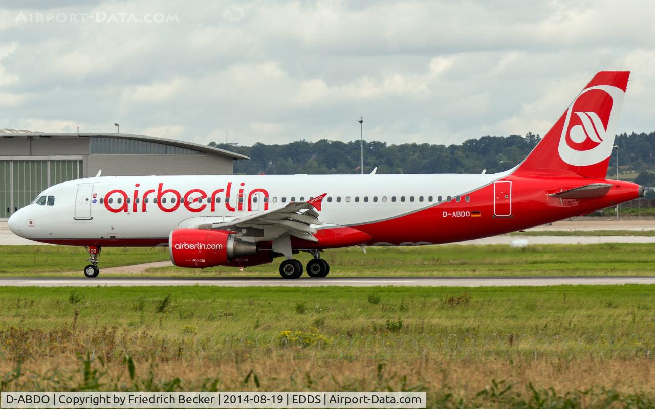 D-ABDO, 2007 Airbus A320-214 C/N 3055, taxying to the gate