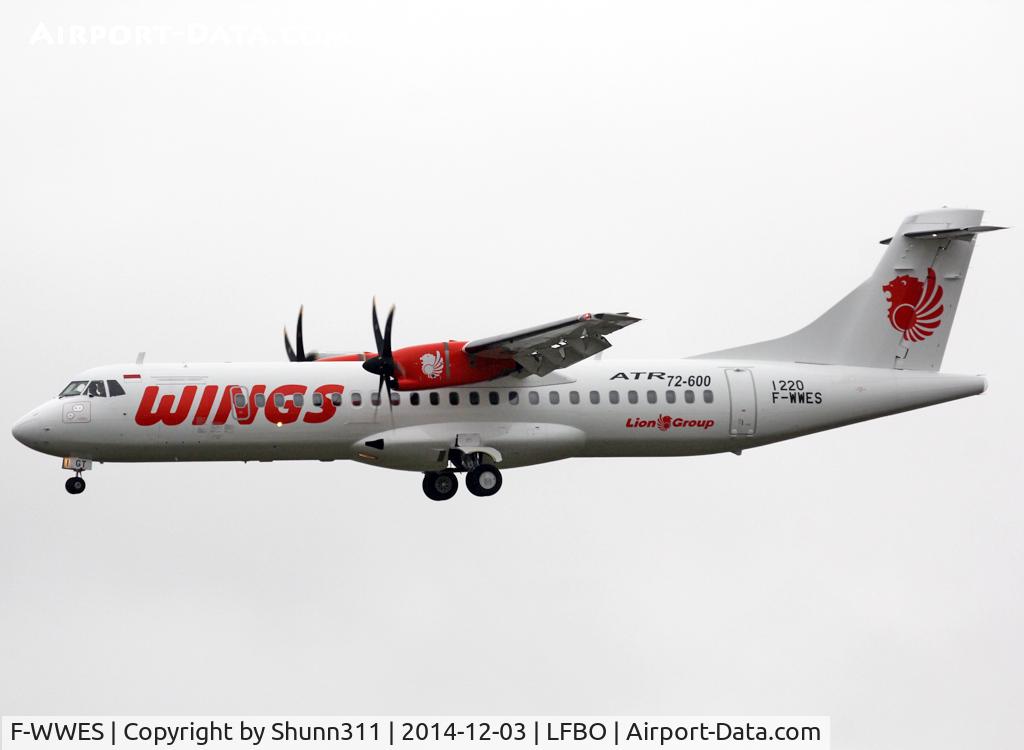 F-WWES, 2014 ATR 72-600 C/N 1220, C/n 1220 - To be PK-WGT