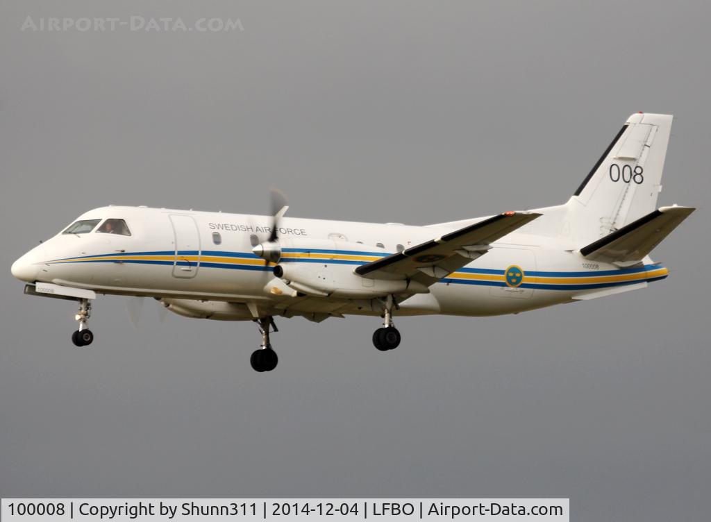 100008, 1995 Saab Tp100C (340BPlus) C/N 340B-367, Landing rwy 14L