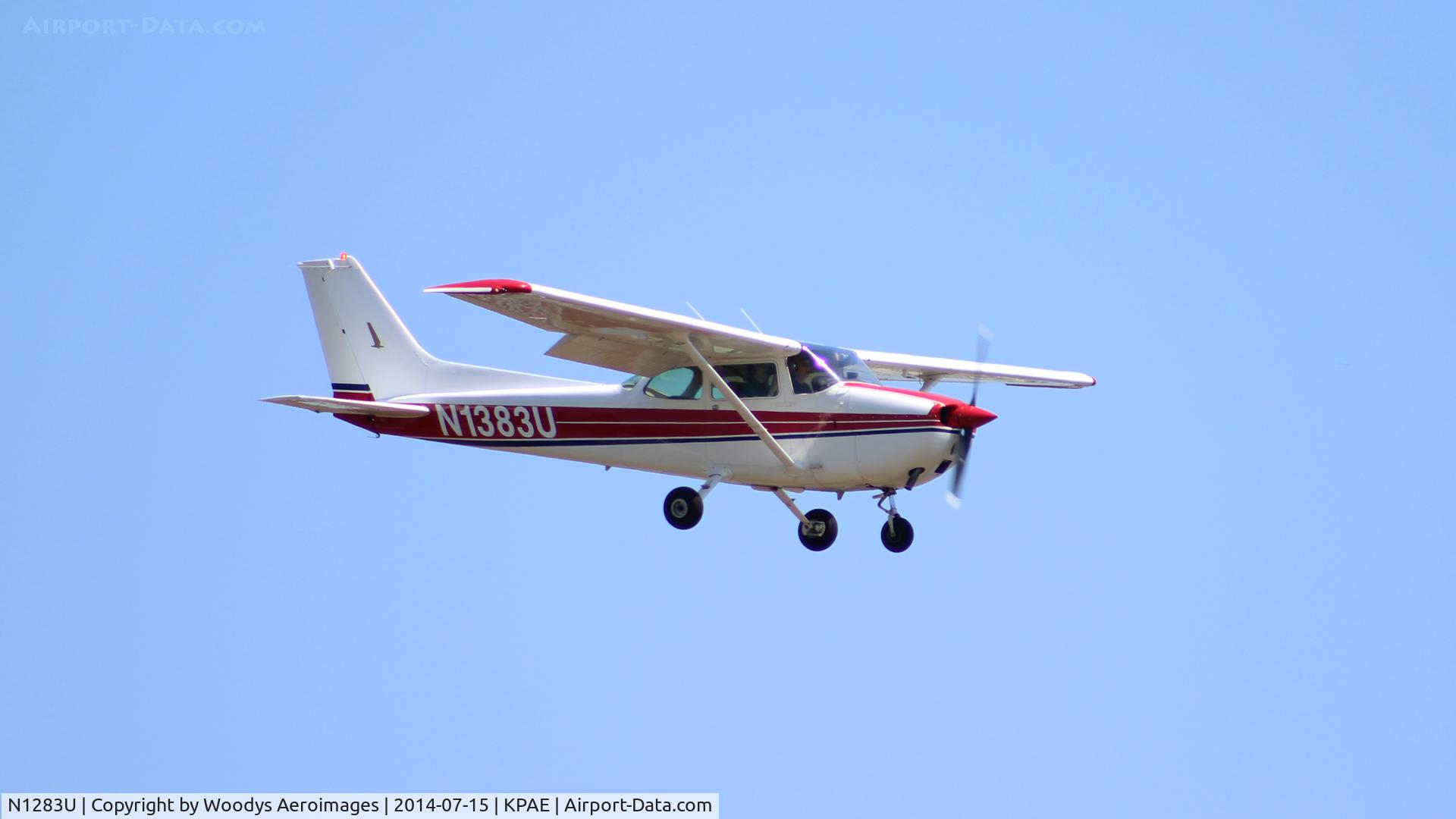 N1283U, 1976 Cessna 172M C/N 17266978, Arriving on 16R at KPAE