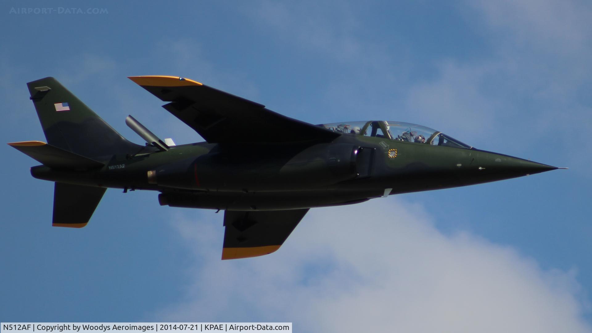N512AF, 1981 Dassault-Dornier Alpha Jet C/N 0115, Escorting White Knight One on it's final flight.