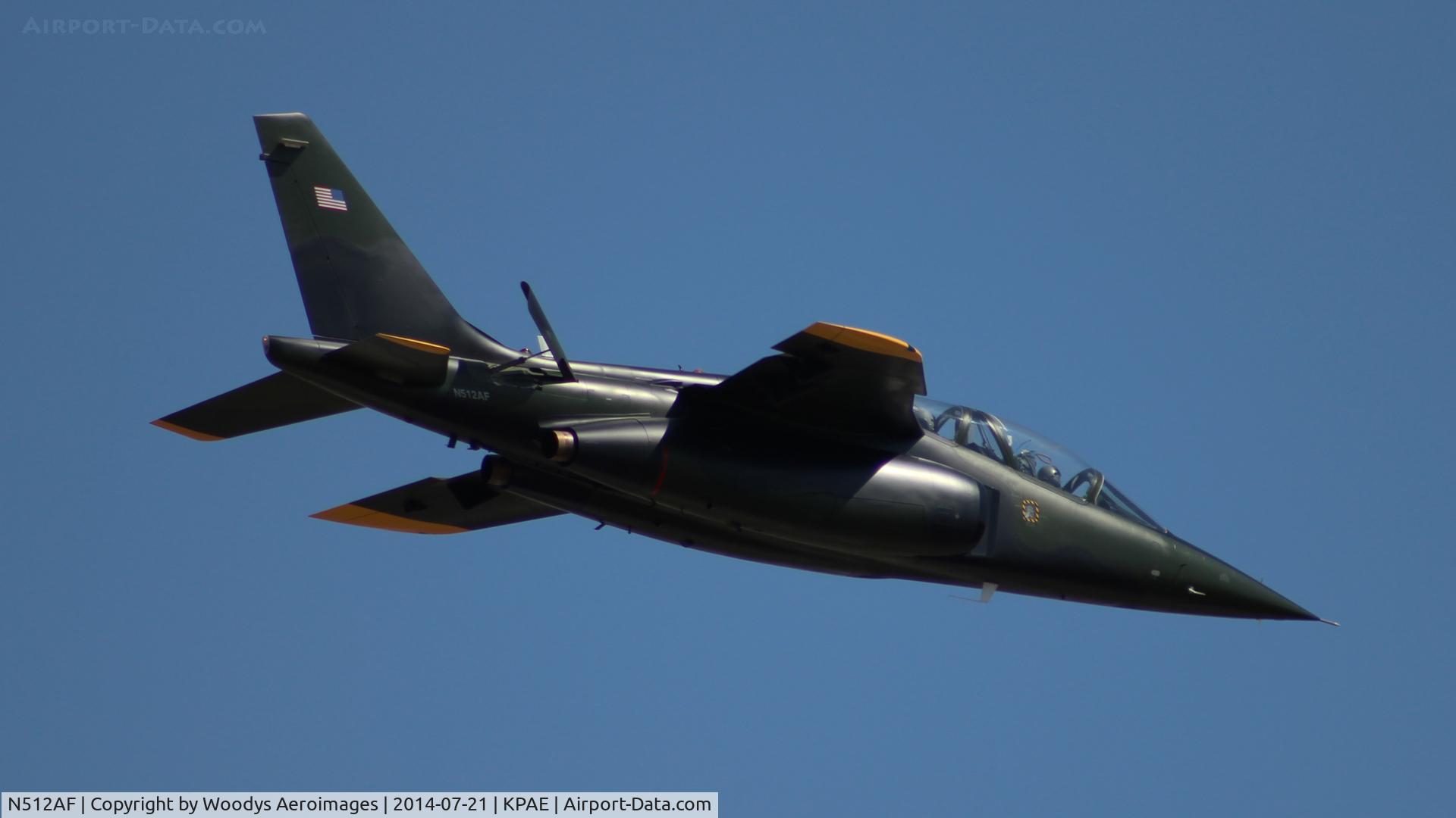N512AF, 1981 Dassault-Dornier Alpha Jet C/N 0115, Escorting White Knight One on it's final flight.