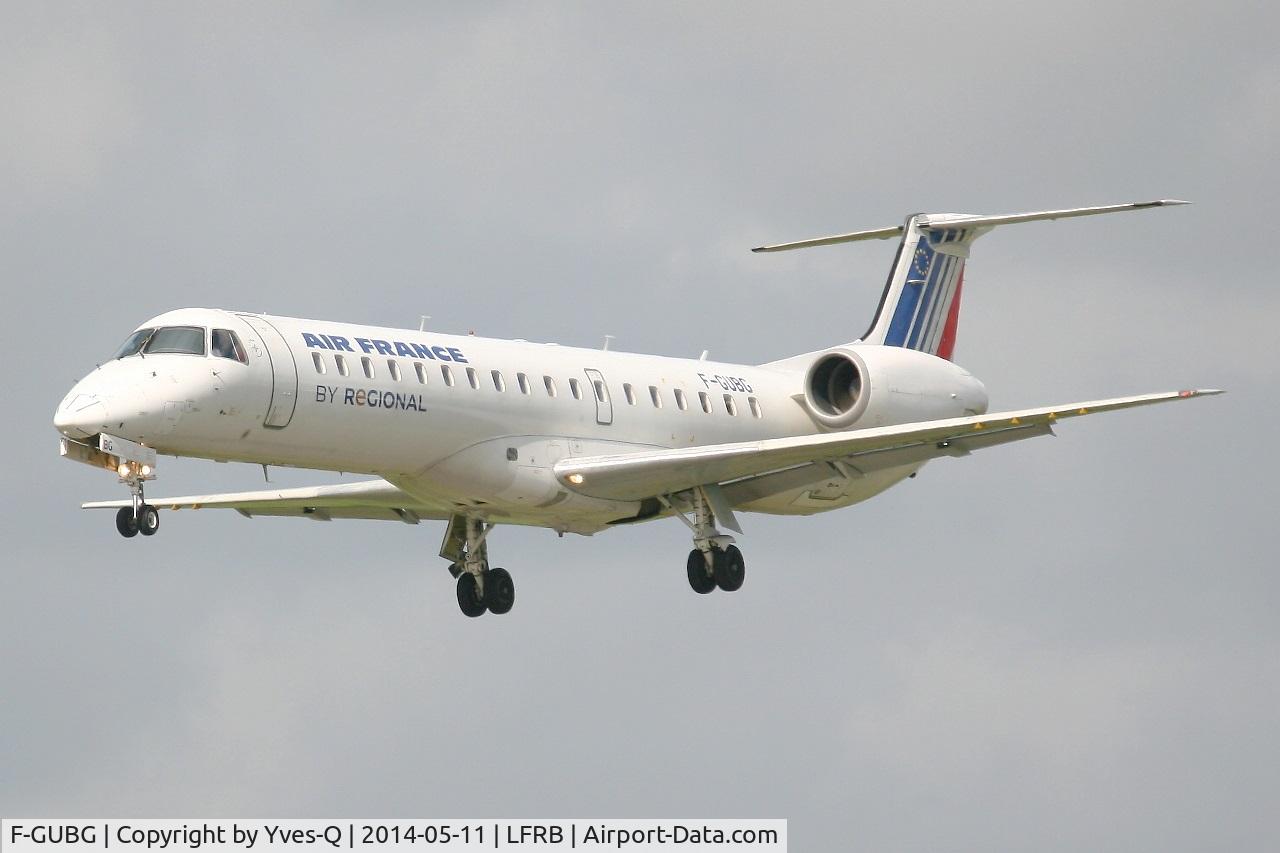 F-GUBG, 2005 Embraer EMB-145MP (ERJ-145MP) C/N 145890, Embraer EMB-145MP , Short approach rwy 25L, Brest-Bretagne Airport (LFRB-BES)