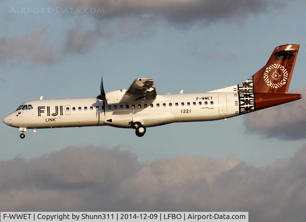 F-WWET, 2014 ATR 72-600 C/N 1221, C/n 1221 - To be DQ-FJX