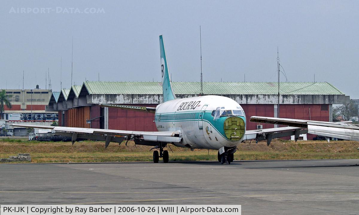 PK-IJK, 1982 Boeing 737-230 C/N 22143, Boeing 737-230 [22143] (Bouraq) Jakarta-Soekarno Hatta Int~PK 26/10/2006