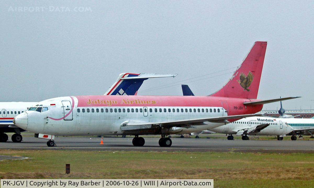 PK-JGV, 1978 Boeing 737-266 C/N 21227, Boeing 737-266 [21227] (Jatayu Air) Jakarta-Soekarno Hatta Int~PK 26/10/2006