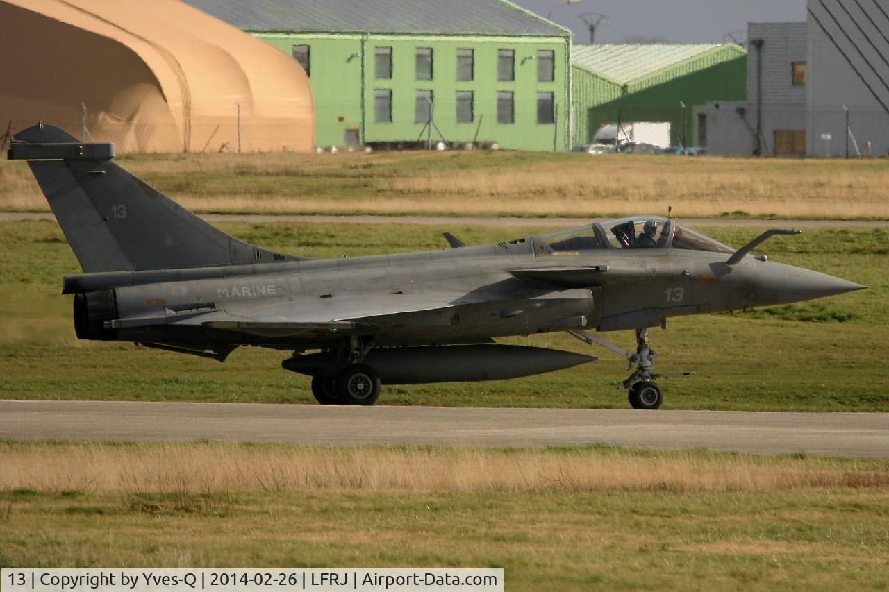 13, Dassault Rafale M C/N 13, Dassault Rafale M, Taxiing after landing rwy 26, Landivisiau Naval Air Base (LFRJ)