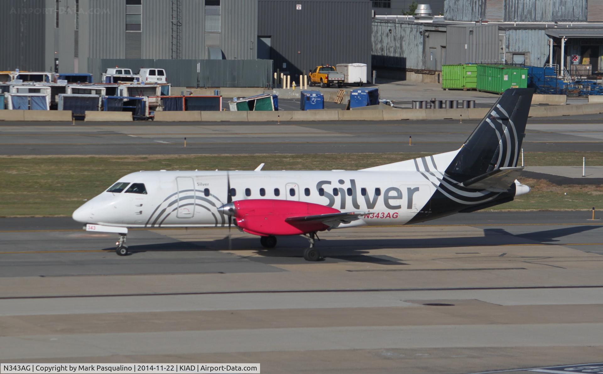 N343AG, 1998 Saab 340B C/N 340B-443, SAAB 340B