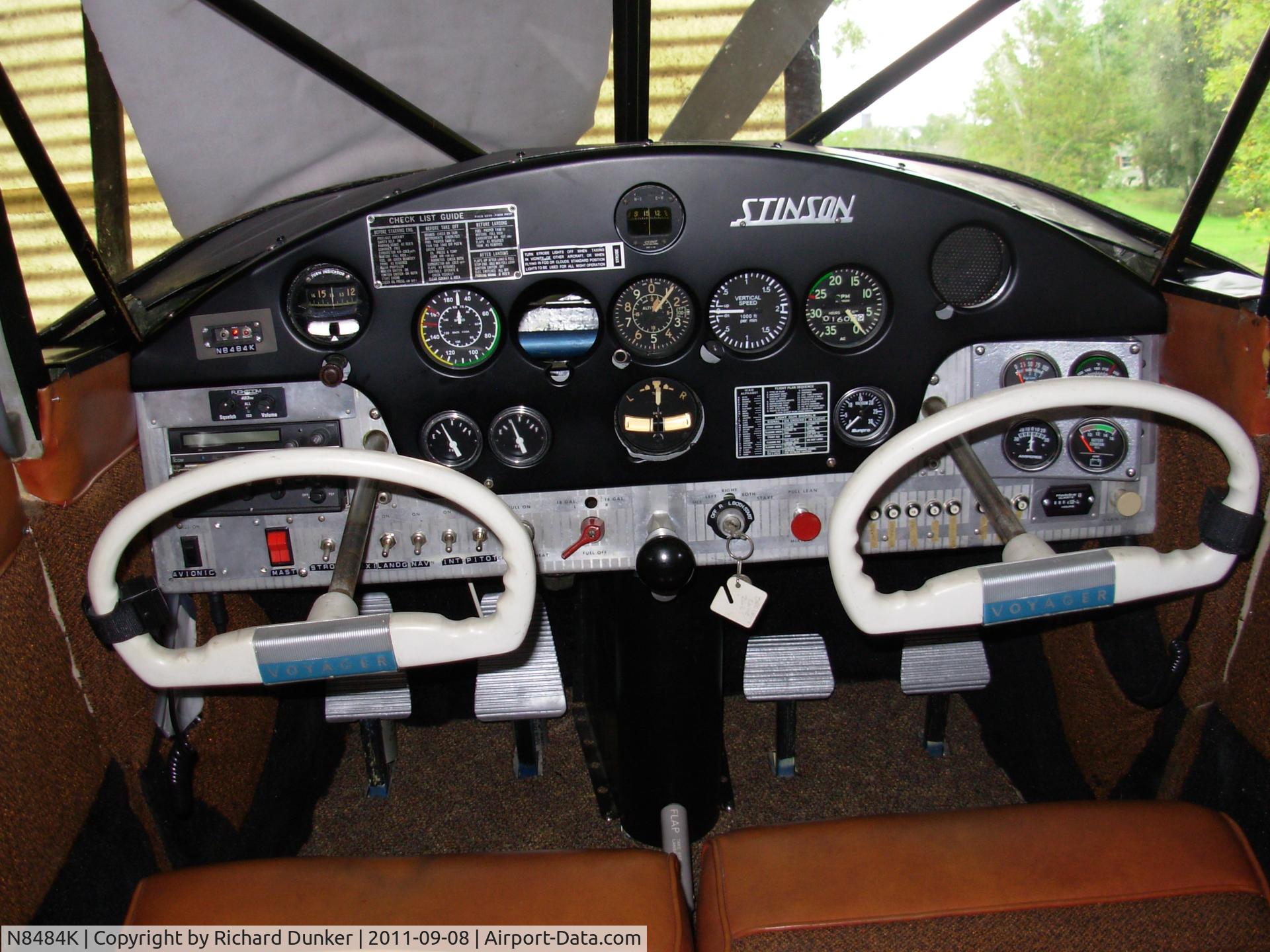 N8484K, 1946 Universal Stinson 108-1 C/N 108-1484, Refurbished Dash