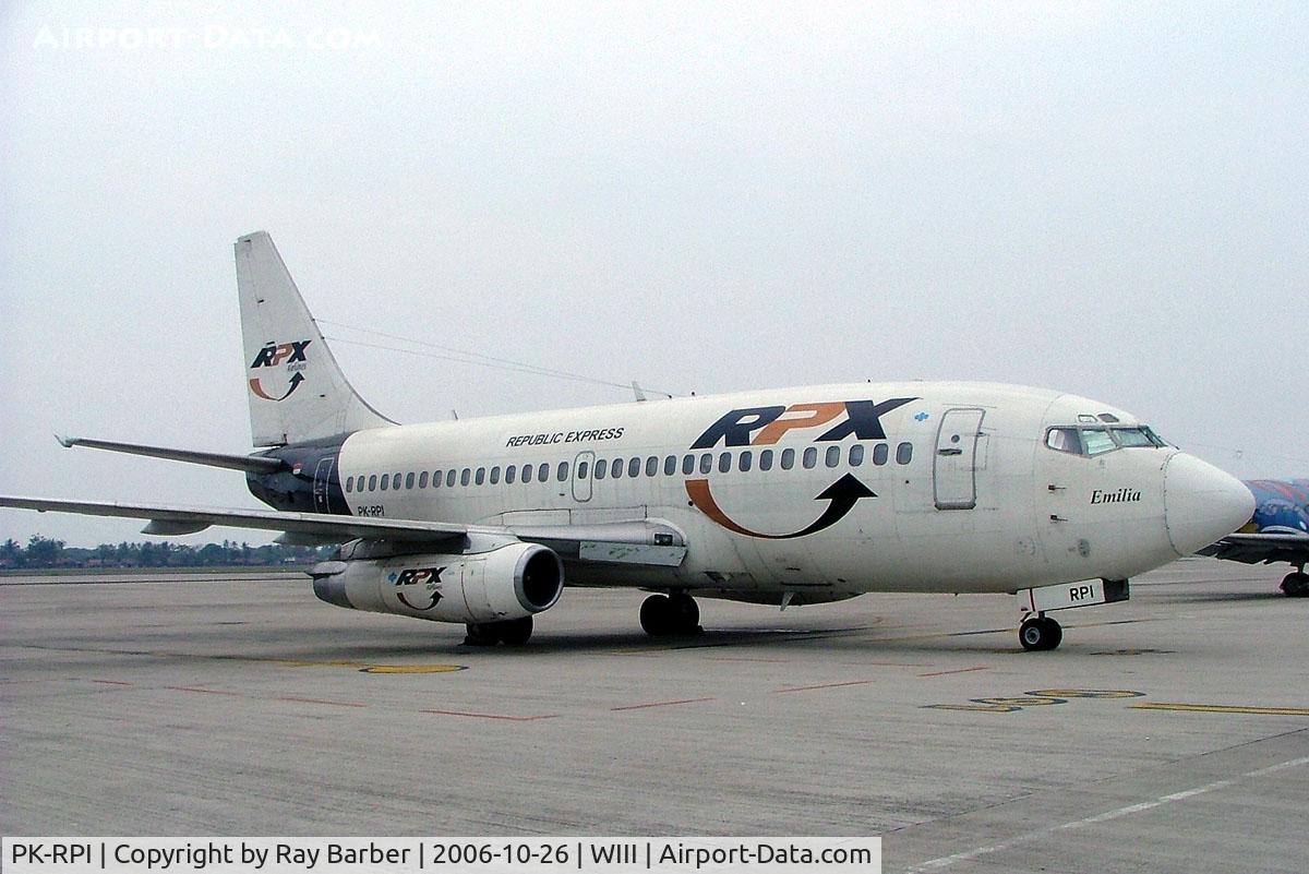 PK-RPI, 1975 Boeing 737-2K2C C/N 20944, Boeing 737-2K2C [20944] (RPX Airlines) Jakarta-Soekarno Hatta Int~PK 26/10/2006