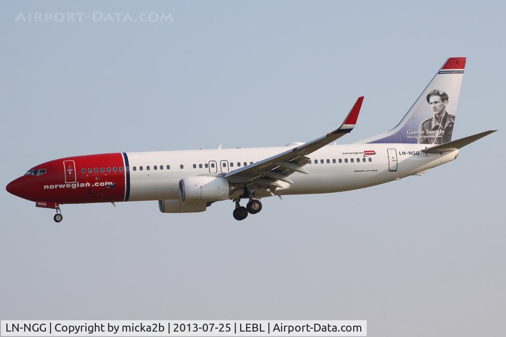 LN-NGG, 2012 Boeing 737-8JP C/N 39018, Landing
