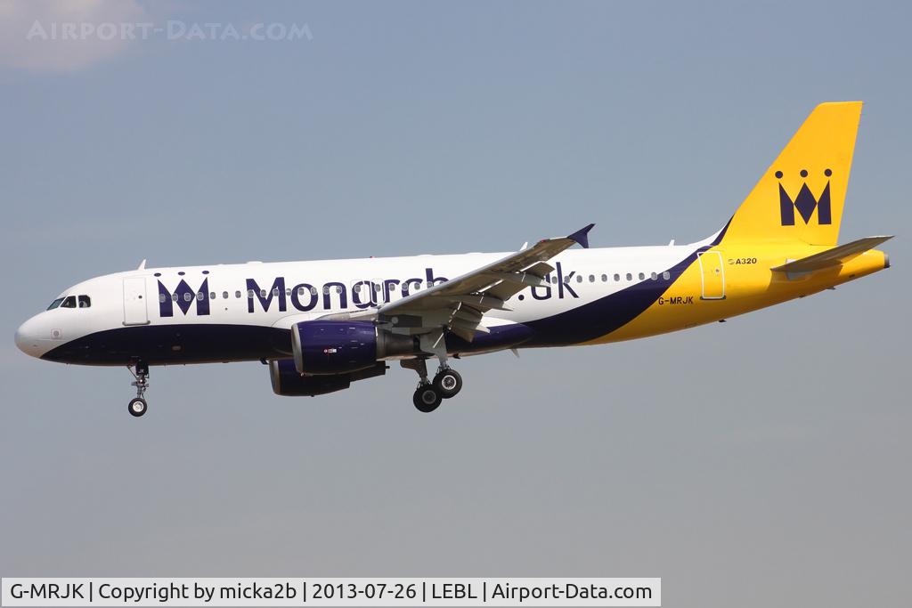G-MRJK, 1999 Airbus A320-214 C/N 1081, Landing
