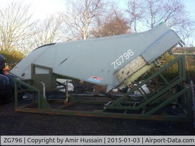 ZG796, 1992 Panavia Tornado F.3 C/N 918/AS144/3459, After being scrapped I have acquired the tail section of this Tornado F3. It is to be displayed in my office reception in its natural aluminium polished finish. The registration number lives on..