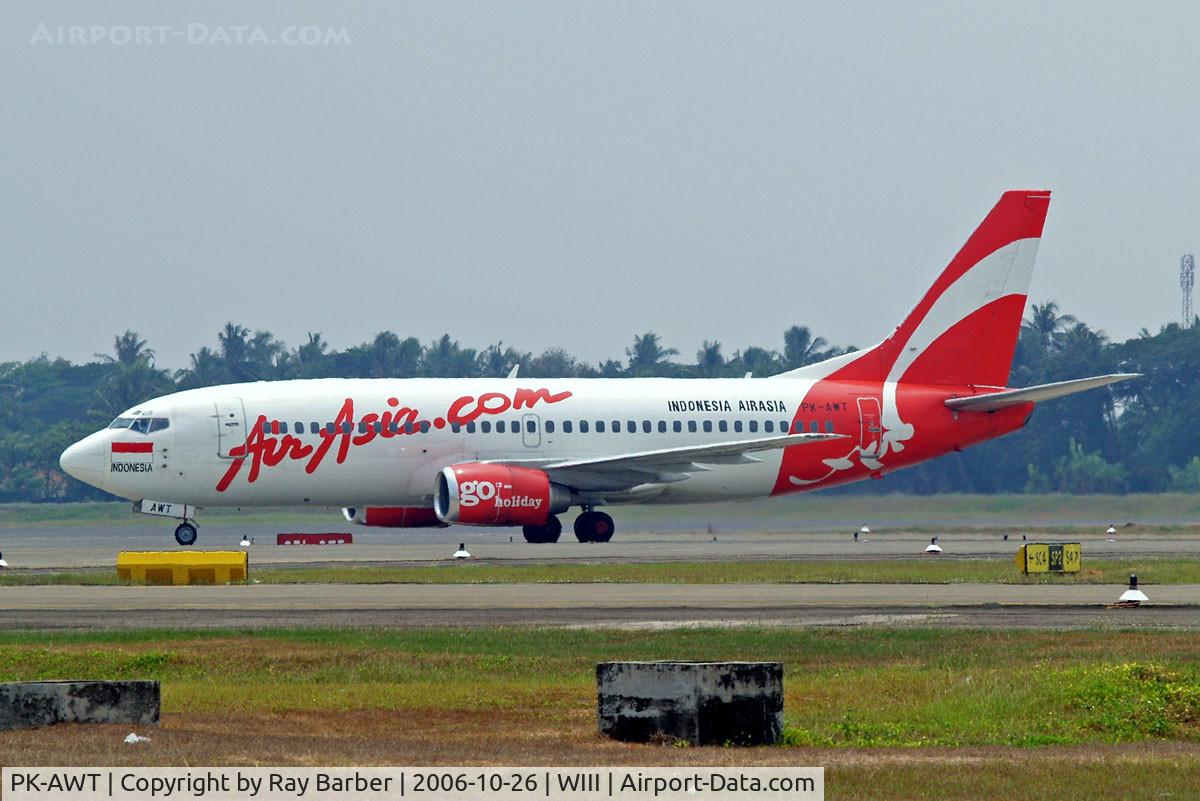 PK-AWT, 1985 Boeing 737-347 C/N 23345, Boeing 737-347 [23345] (Air Asia Indonesia) Jakarta-Soekarno Hatta Int~PK 26/10/2006