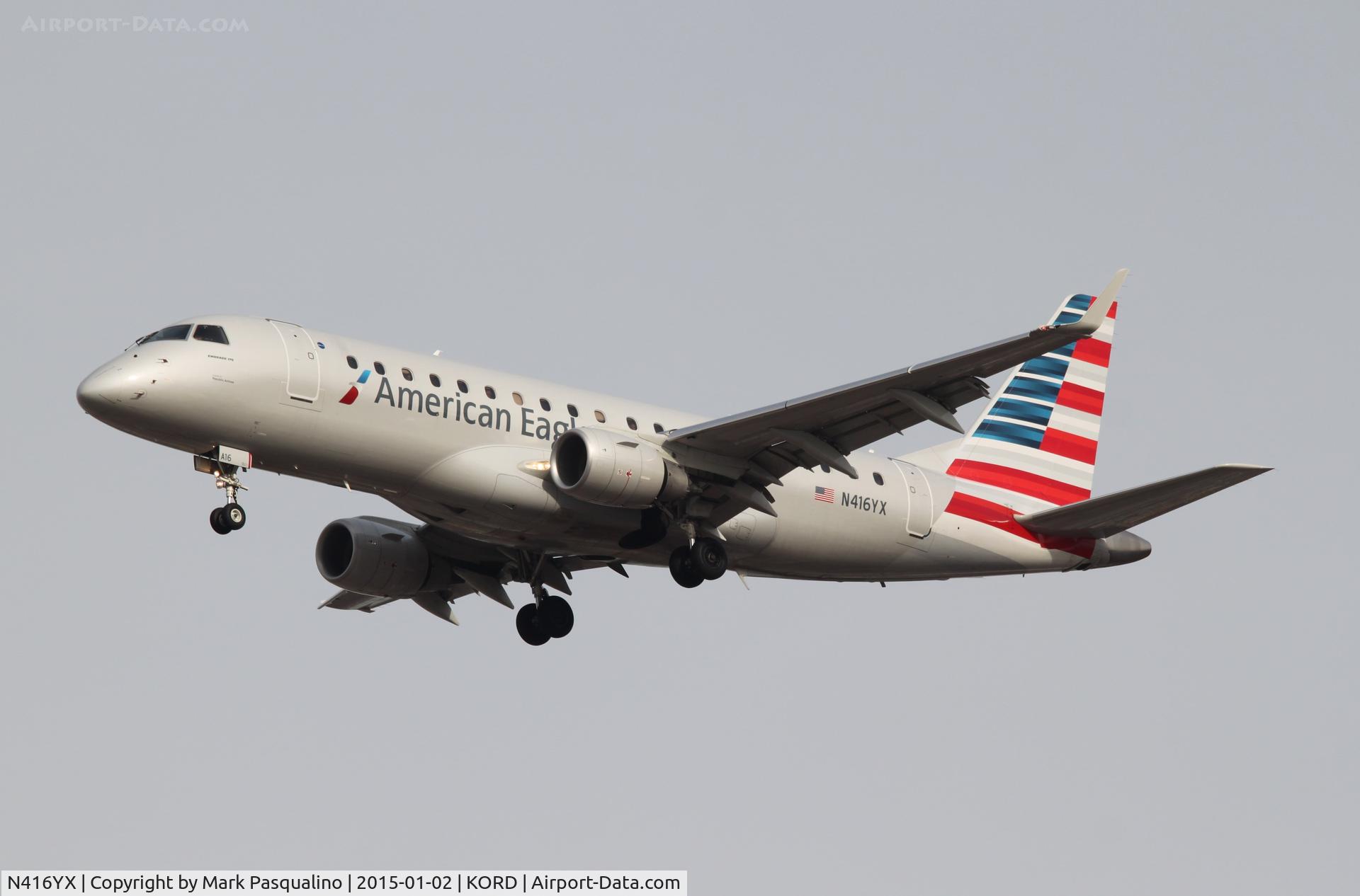 N416YX, 2013 Embraer 175LR (ERJ-170-200LR) C/N 17000381, ERJ 170-200 LR
