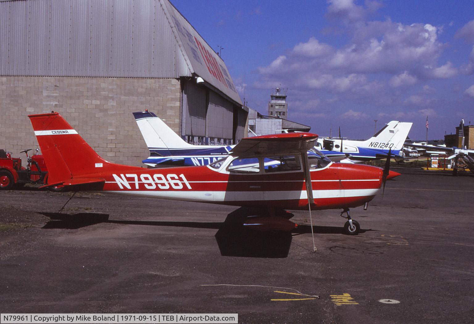 N79961, Cessna 172 Skyhawk C/N 17258288, Cessna 172, N79961, photographed at Teterboro Airport on September 15, 1971.