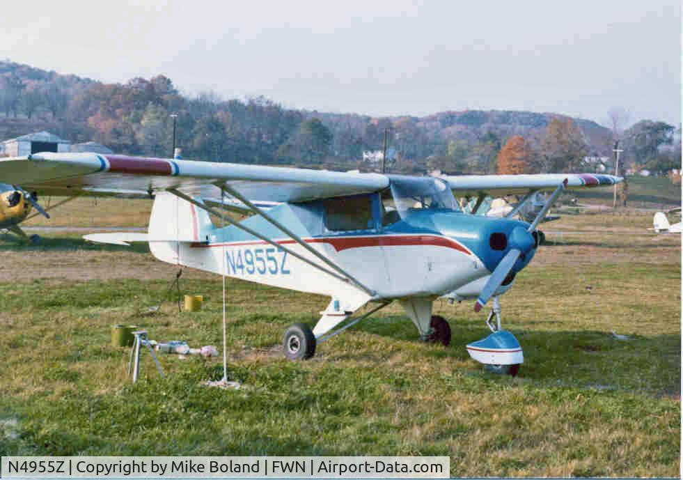 N4955Z, 1961 Piper PA-22-108 Colt Colt C/N 22-8561, Piper Colt PA-22-108 N4955Z at Sussex Airport in 1977.