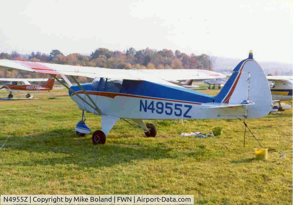 N4955Z, 1961 Piper PA-22-108 Colt Colt C/N 22-8561, Piper Colt PA-22-108 N4955Z at Sussex Airport in 1977.