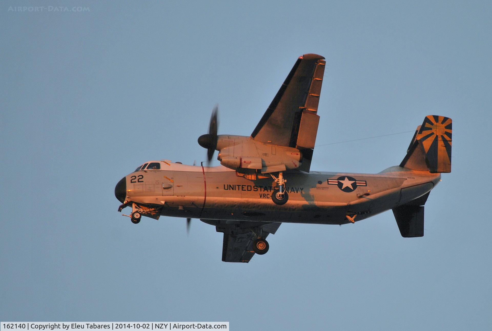 162140, 1985 Grumman C-2A Greyhound C/N 20, Taken over San Diego  Bay