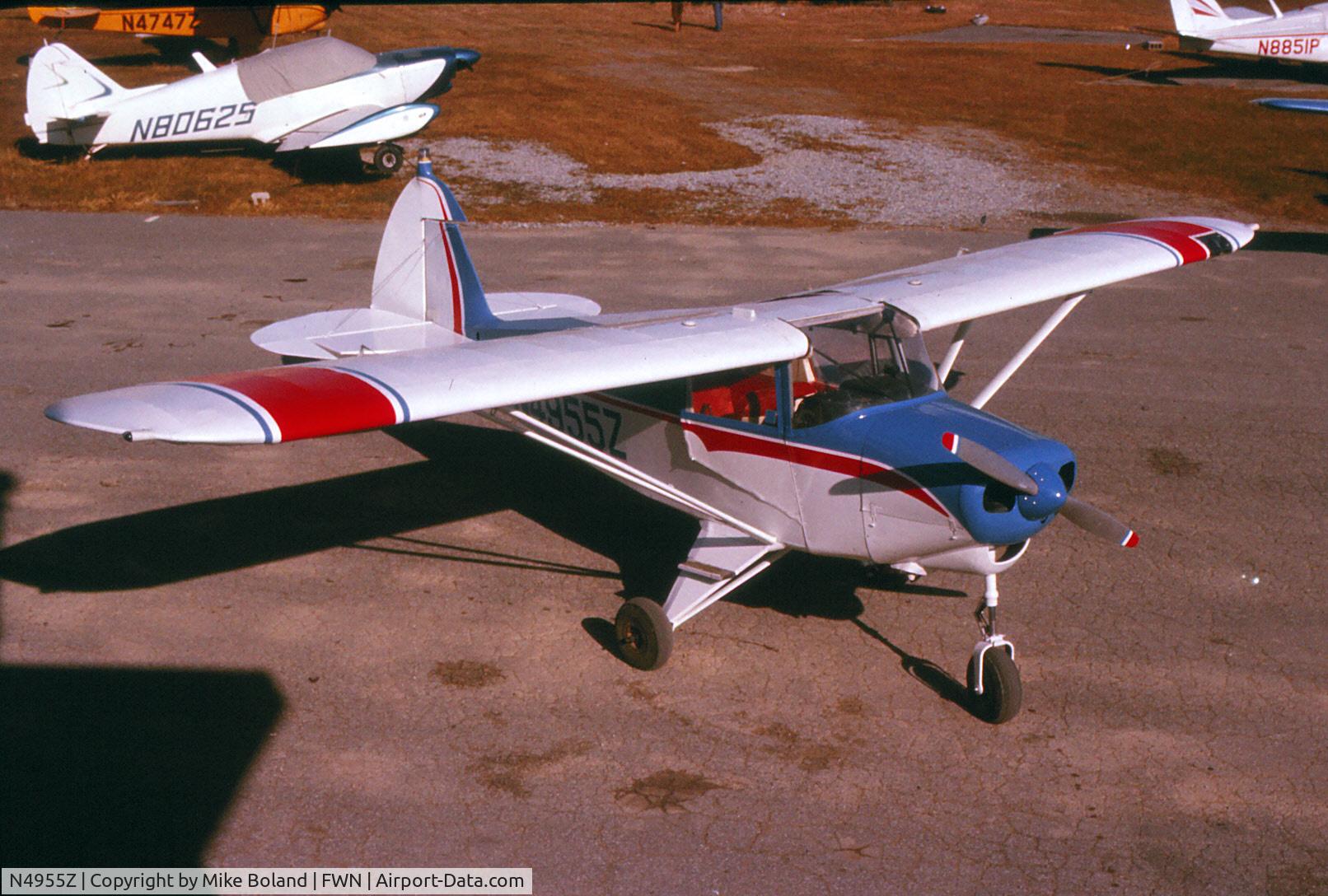 N4955Z, 1961 Piper PA-22-108 Colt Colt C/N 22-8561, Piper PA22-108 Colt N4955Z at Sussex Airport, 1977