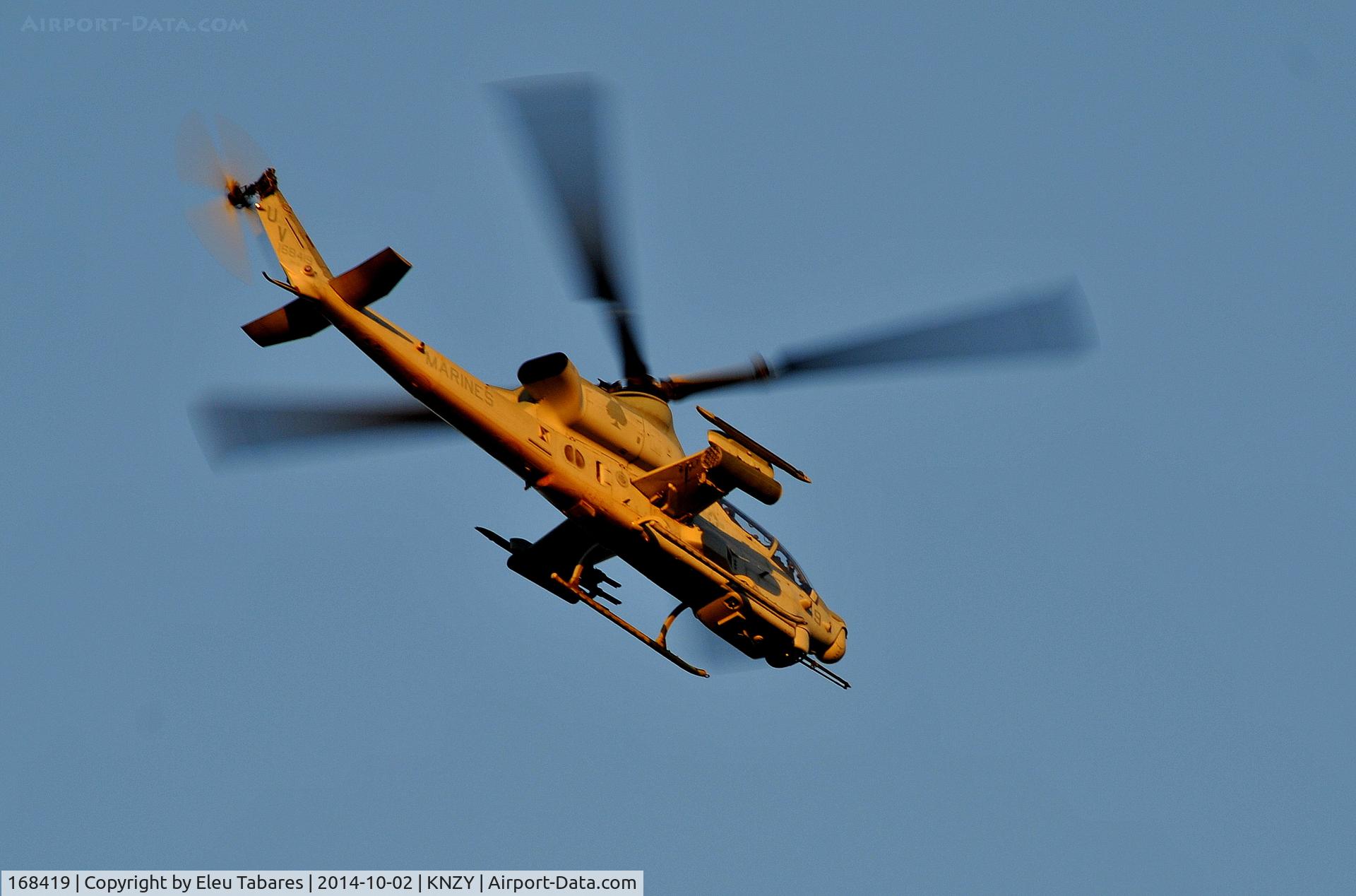 168419, 1997 Bell AH-1Z Viper C/N 59022, Taken over San Diego Bay