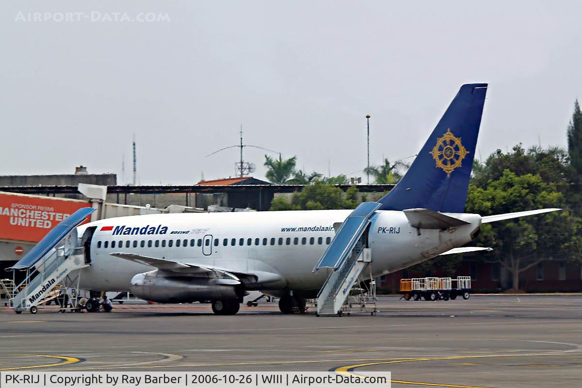 PK-RIJ, 1979 Boeing 737-210 C/N 21820, Boeing 737-210 [21820] (Mandala Air) Jakarta-Soekarno Hatta International~PK 26/10/2006