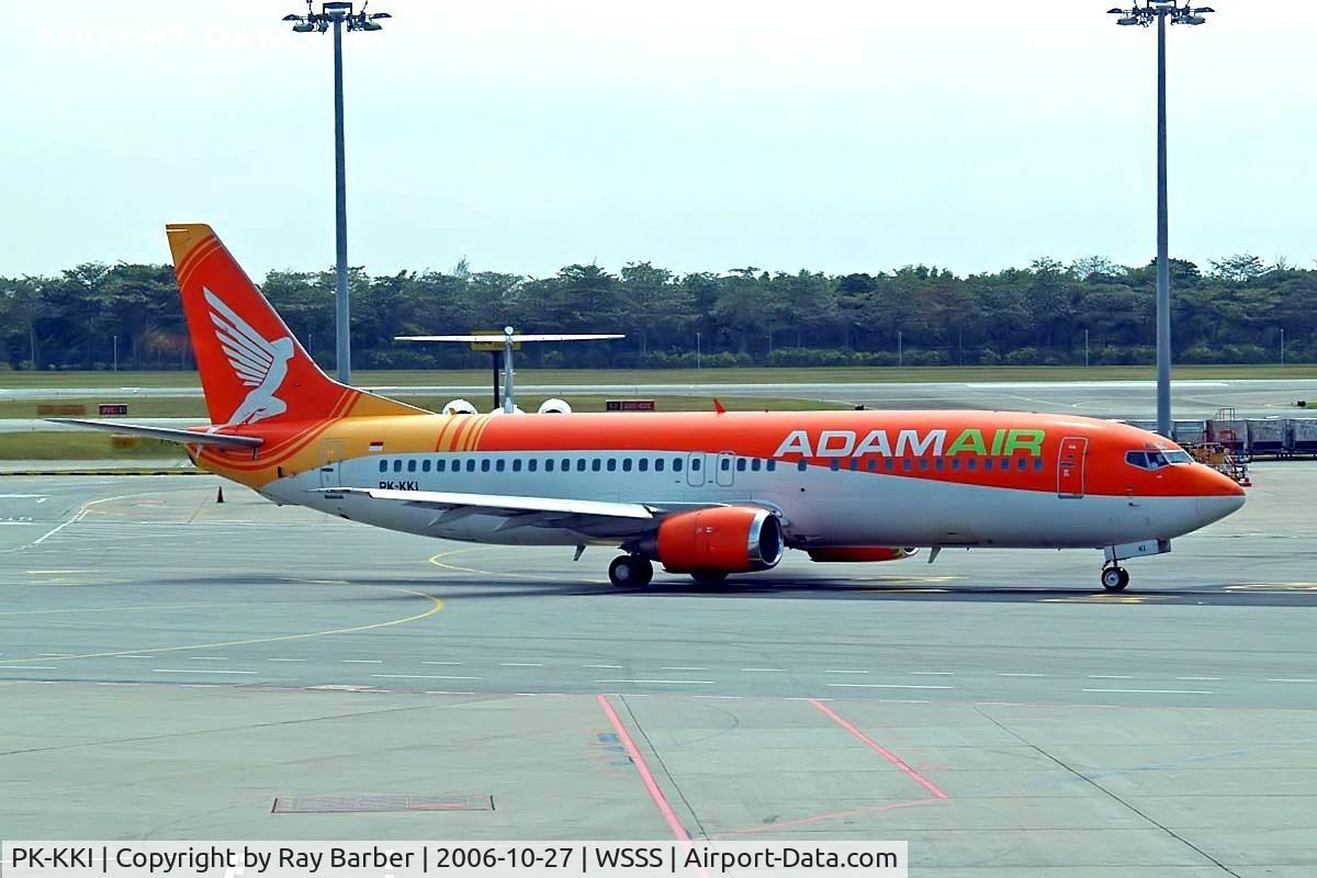 PK-KKI, 1988 Boeing 737-4Q8 C/N 24234, Boeing 737-4Q8 [24234] (Adam Air) Singapore-Changi~9V 27/10/2006