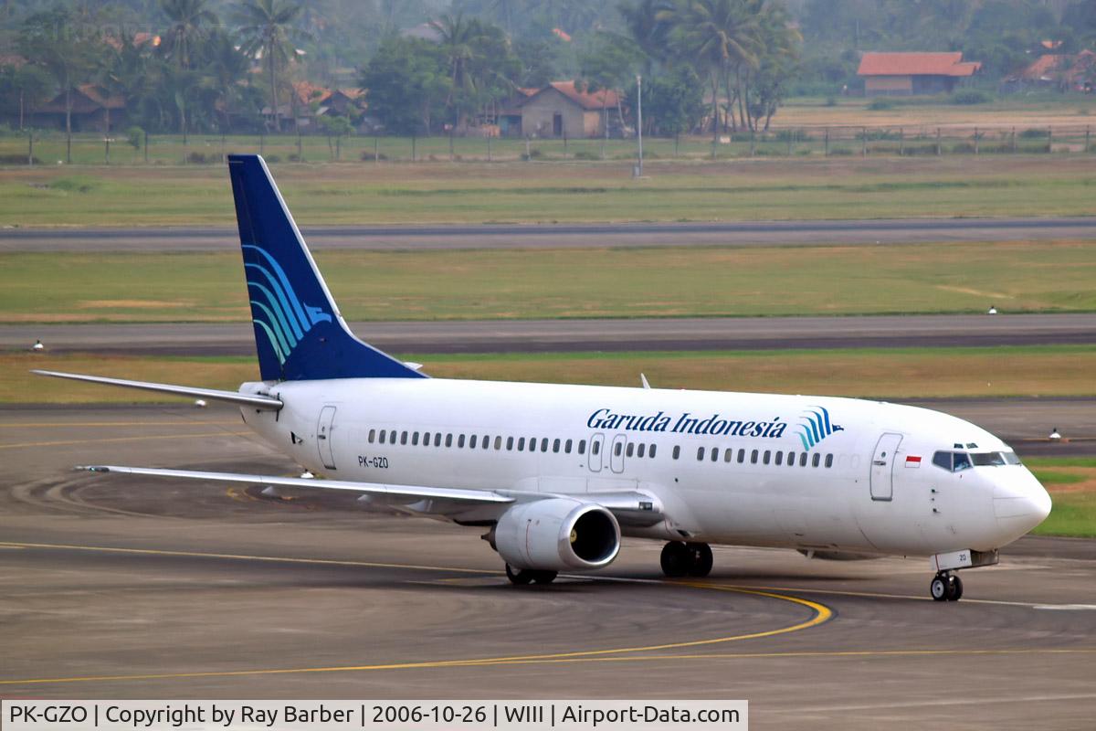 PK-GZO, 1999 Boeing 737-4M0 C/N 29210, Boeing 737-4M0 [29210] (Garuda Indonesia) Jakarta-Soekarno Hatta International~PK 26/10/2006