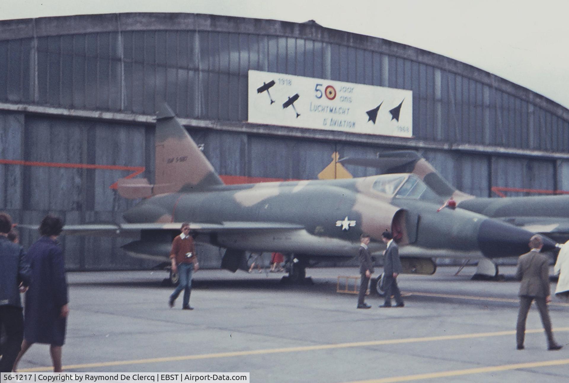 56-1217, 1956 Convair F-102A Delta Dagger C/N Not found 56-1217, BAF Brustem airshow in June 1968.