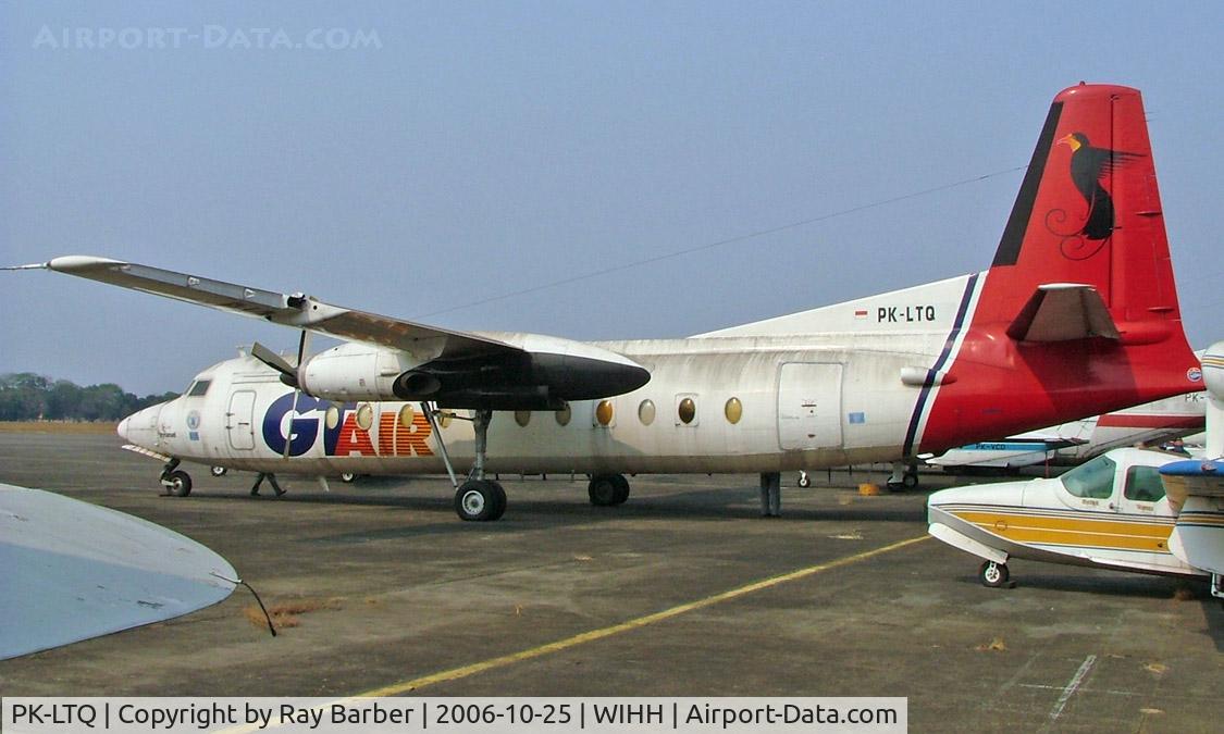 PK-LTQ, 1969 Fokker F-27-500 Friendship C/N 10389, Fokker F-27-500 Friendship [10389] (GT Air) Jakarta-Halim Perdanakusuma Int~PK 25/10/2006