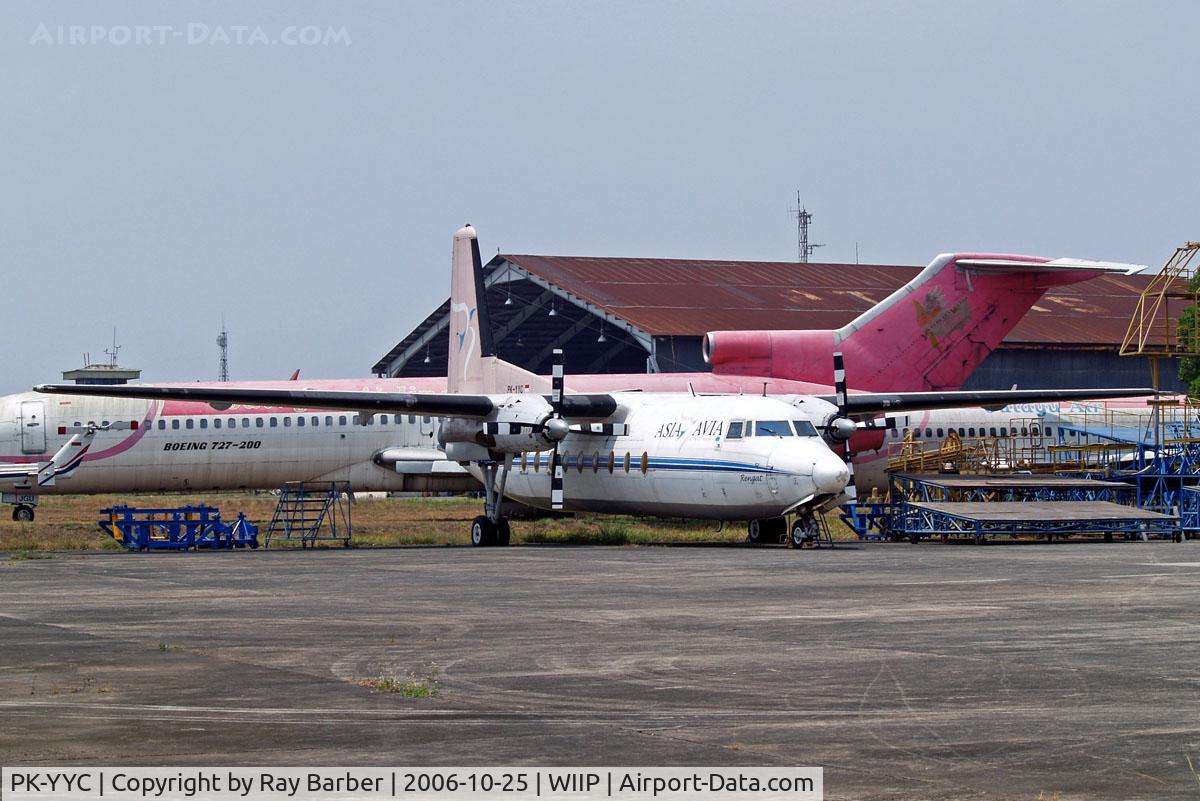 PK-YYC, 1971 Fokker F.27-600 Friendship C/N 10458, Fokker F-27-600 Friendship [10458] (Asia Avia Megatama) Pondok Cabe~PK 25/10/2006