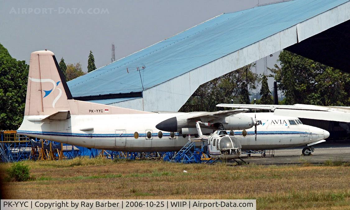PK-YYC, 1971 Fokker F.27-600 Friendship C/N 10458, Fokker F-27-600 Friendship [10458] (Asia Avia Megatama) Pondok Cabe~PK 25/10/2006