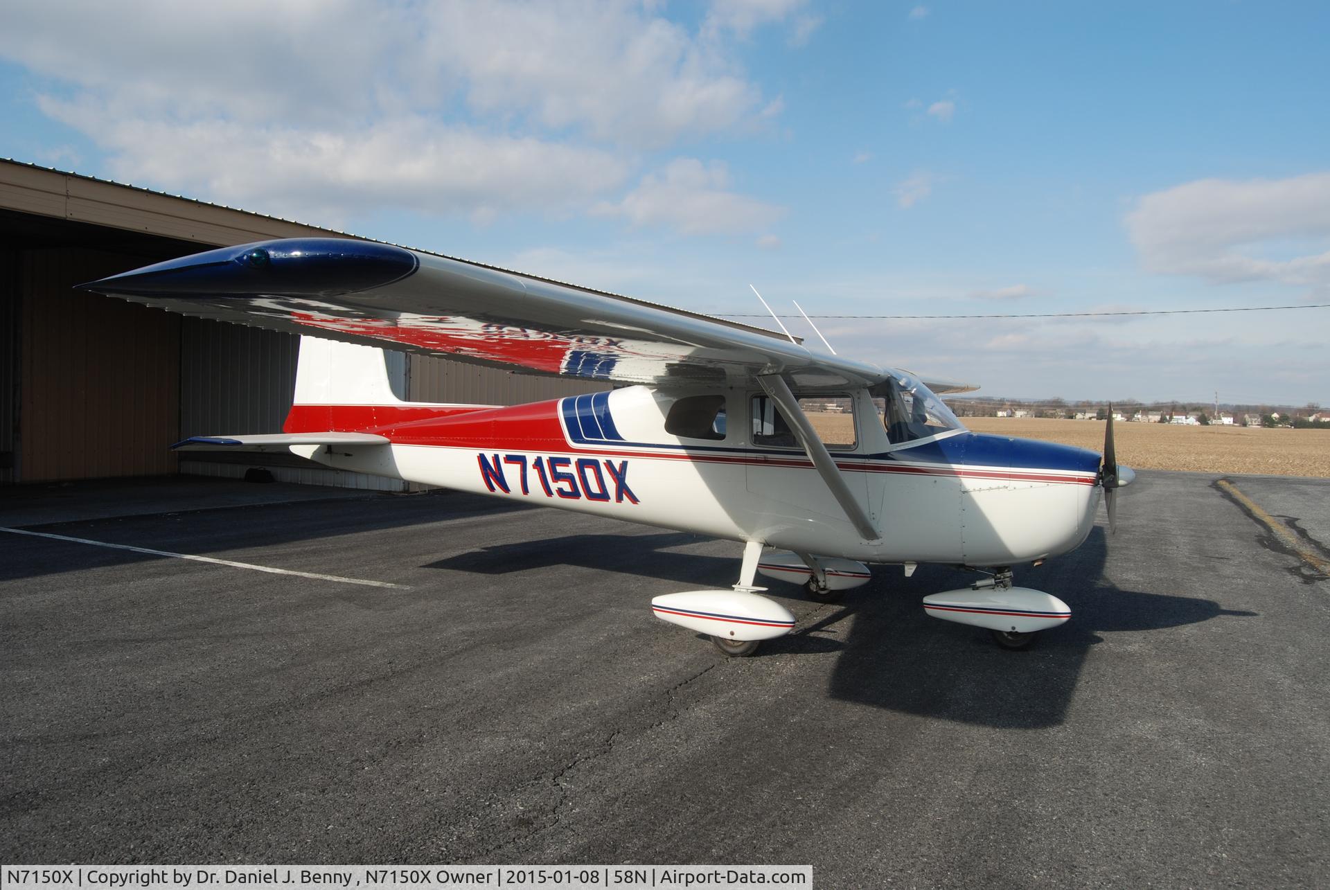 N7150X, 1961 Cessna 150A C/N 15059250, N7150X at 58N