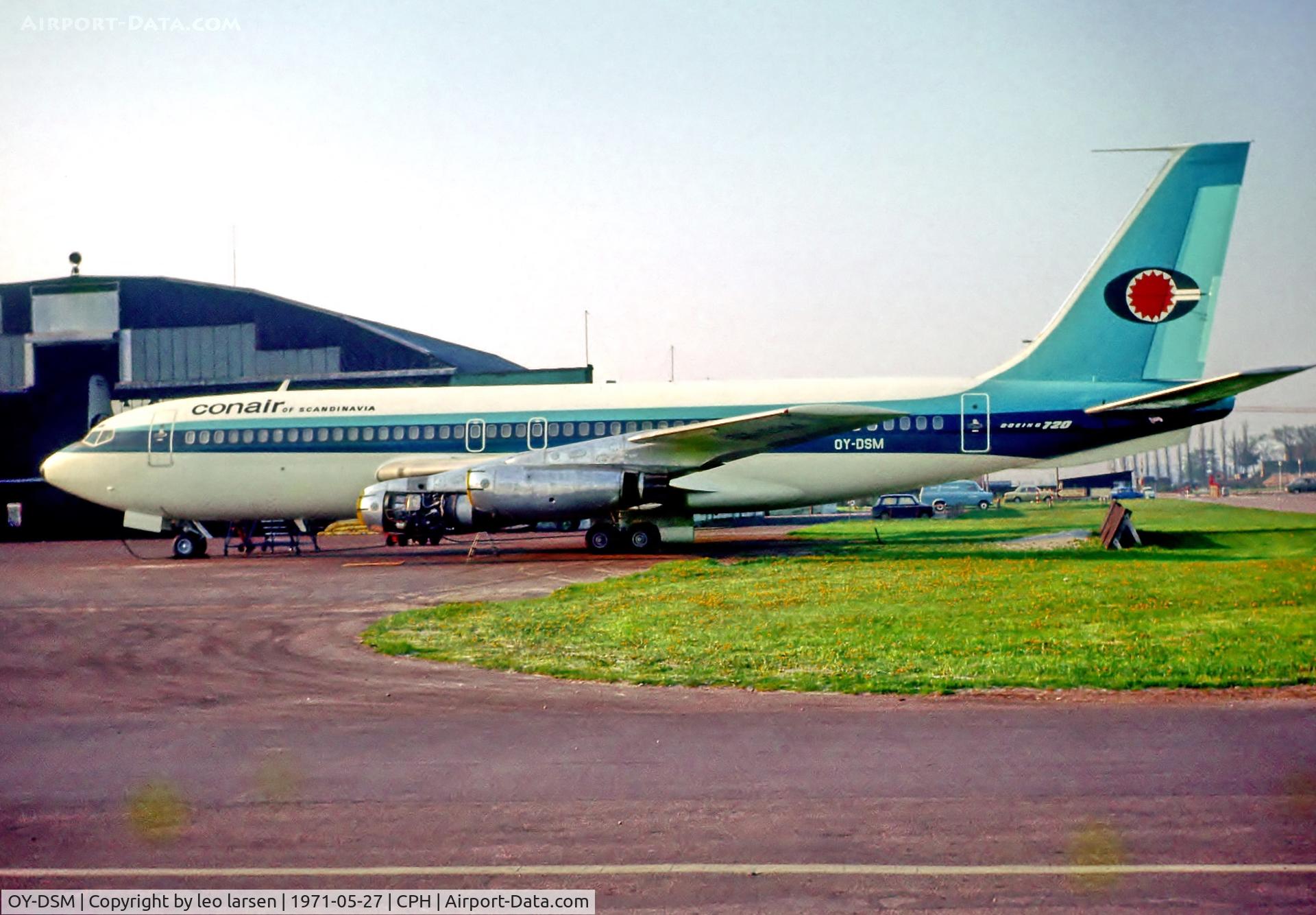 OY-DSM, 1961 Boeing 720-025 C/N 18161, Copenhagen 27.5.71