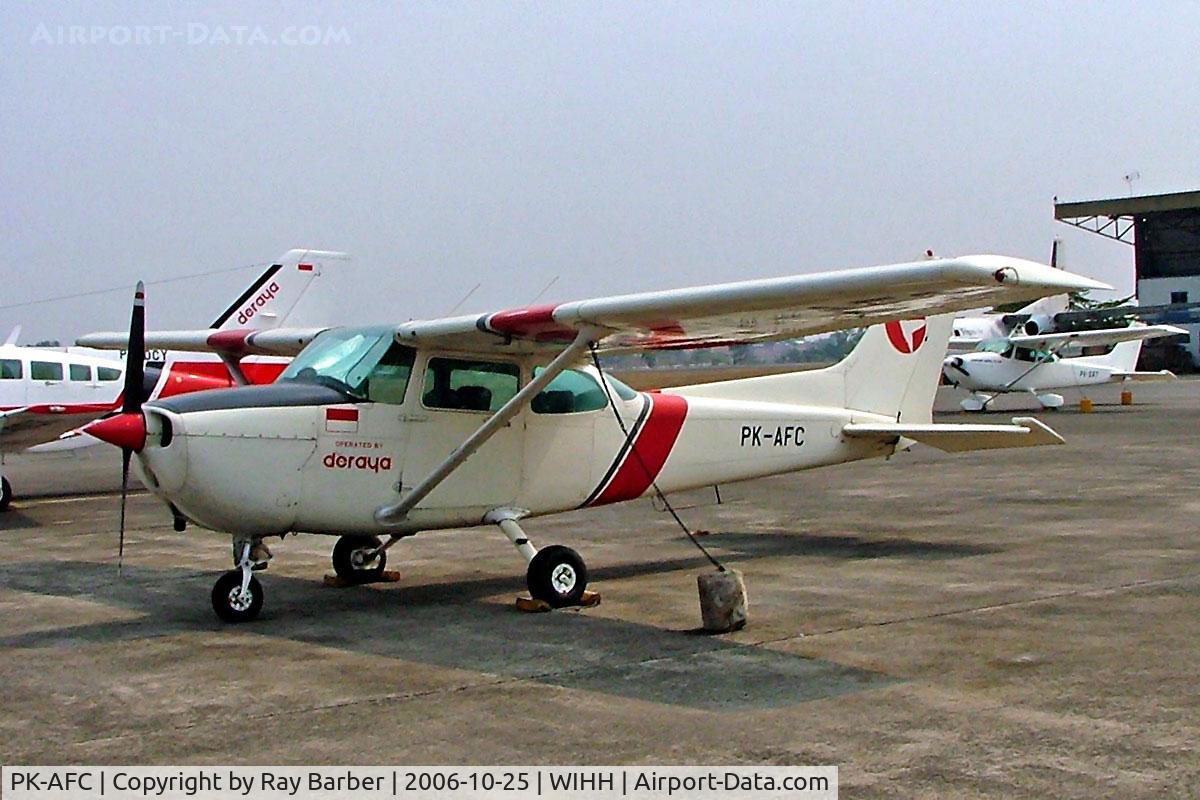 PK-AFC, Cessna 172P C/N 17275535, Cessna 172P Skyhawk [172-75535] (Deraya Air Taxi) Jakarta-Halim Perdanakusuma Int~PK 25/10/2006