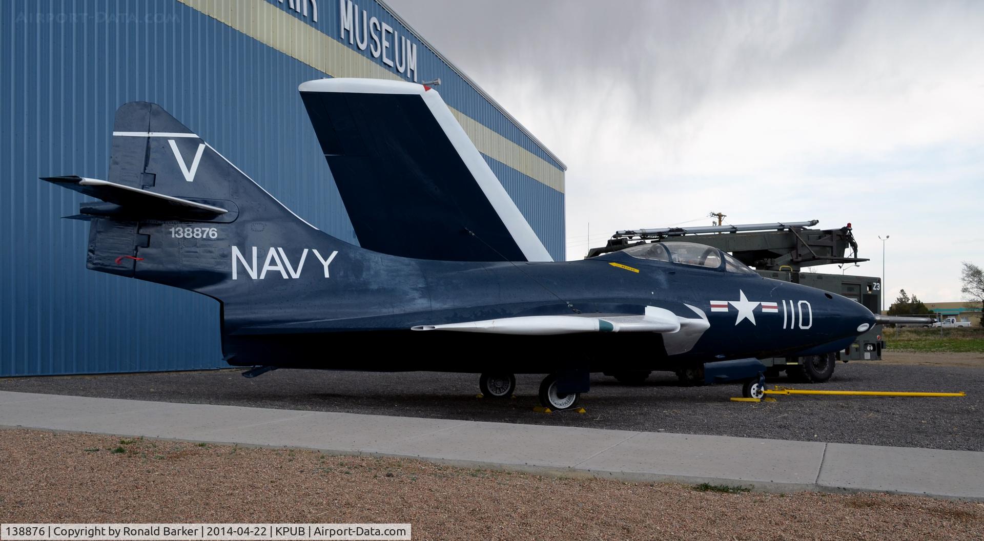 138876, Grumman F9F-6 Cougar C/N Not found 138876, Weisbrod Aircraft Museum