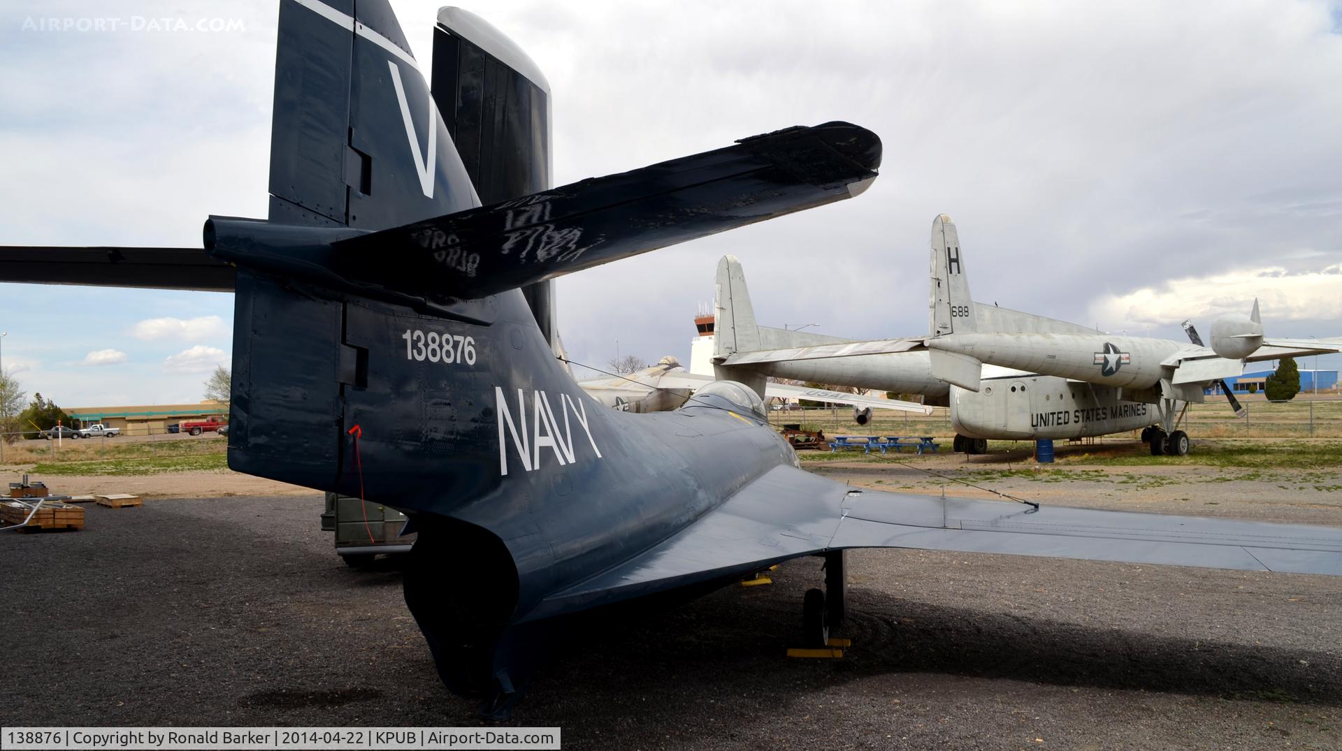 138876, Grumman F9F-6 Cougar C/N Not found 138876, Weisbrod Aircraft Museum