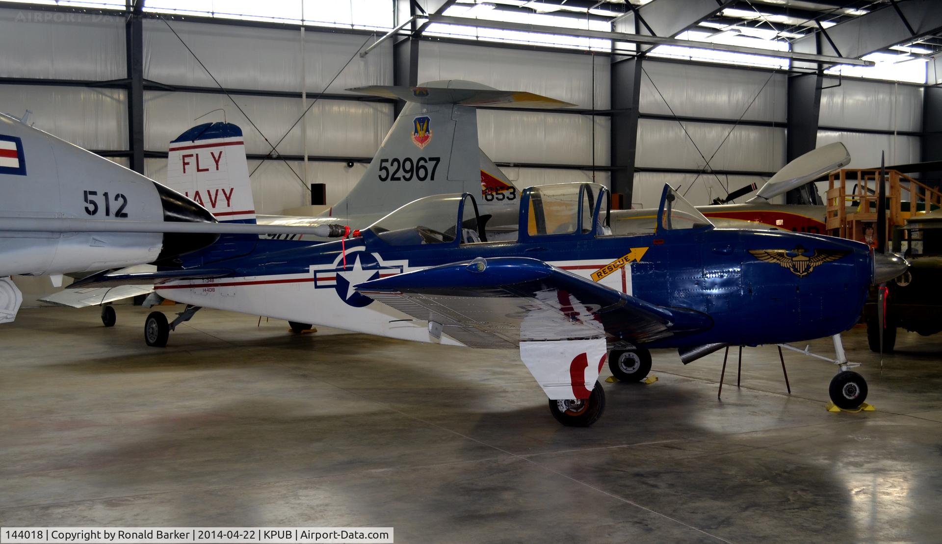 144018, 1957 Beech D-45 (T-34B) Mentor C/N BG-325, Weisbrod Aircraft Museum