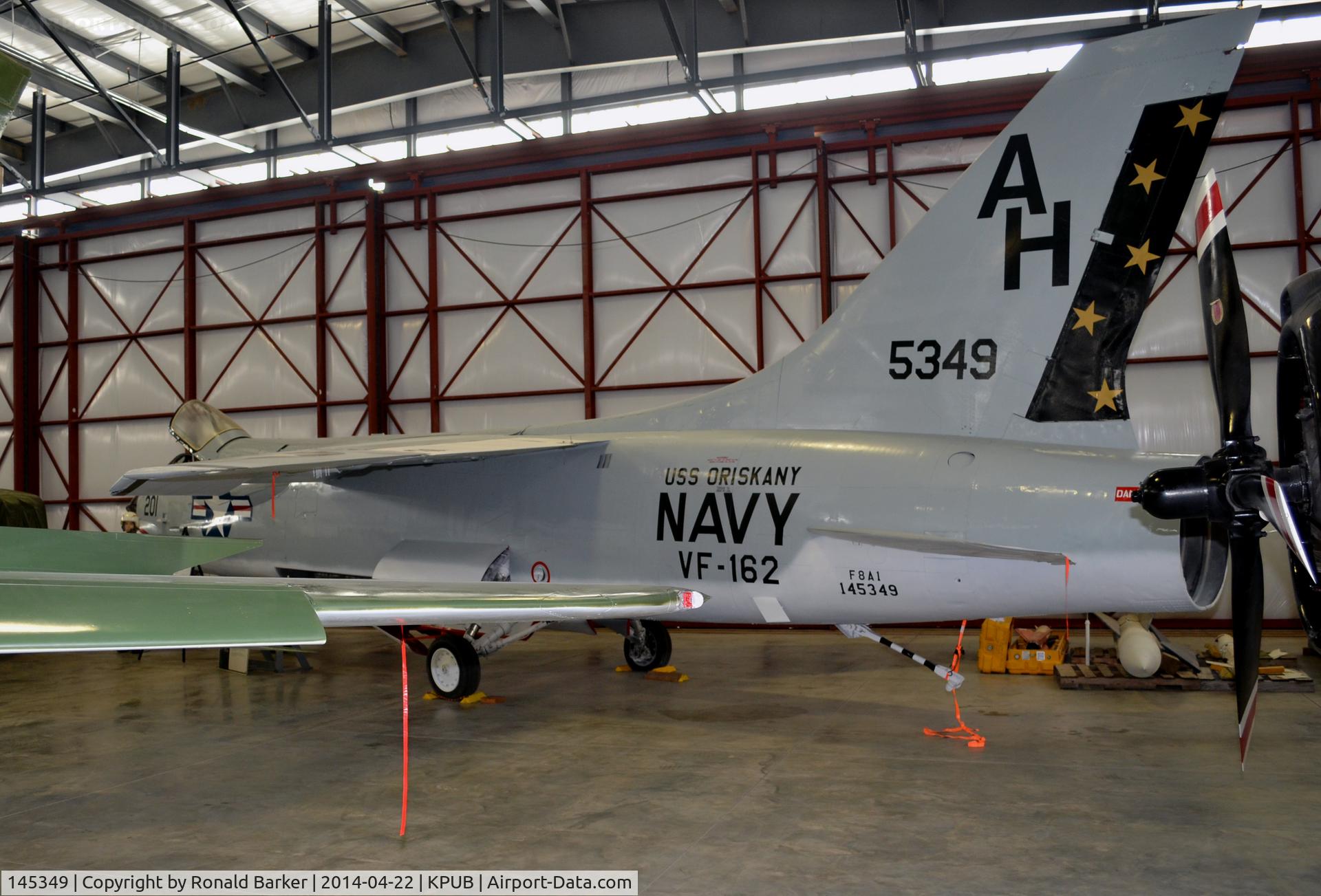 145349, Vought F-8A Crusader C/N Not found 145349, Weisbrod Aircraft Museum