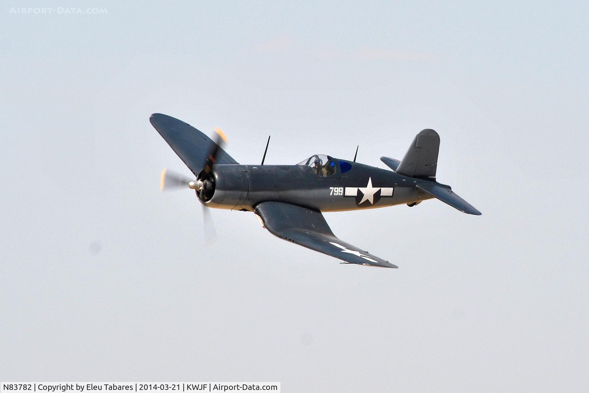 N83782, 1942 Vought F4U-1 Corsair C/N 3884 (Bu 17799), Taken during the Los Angeles County Air Show