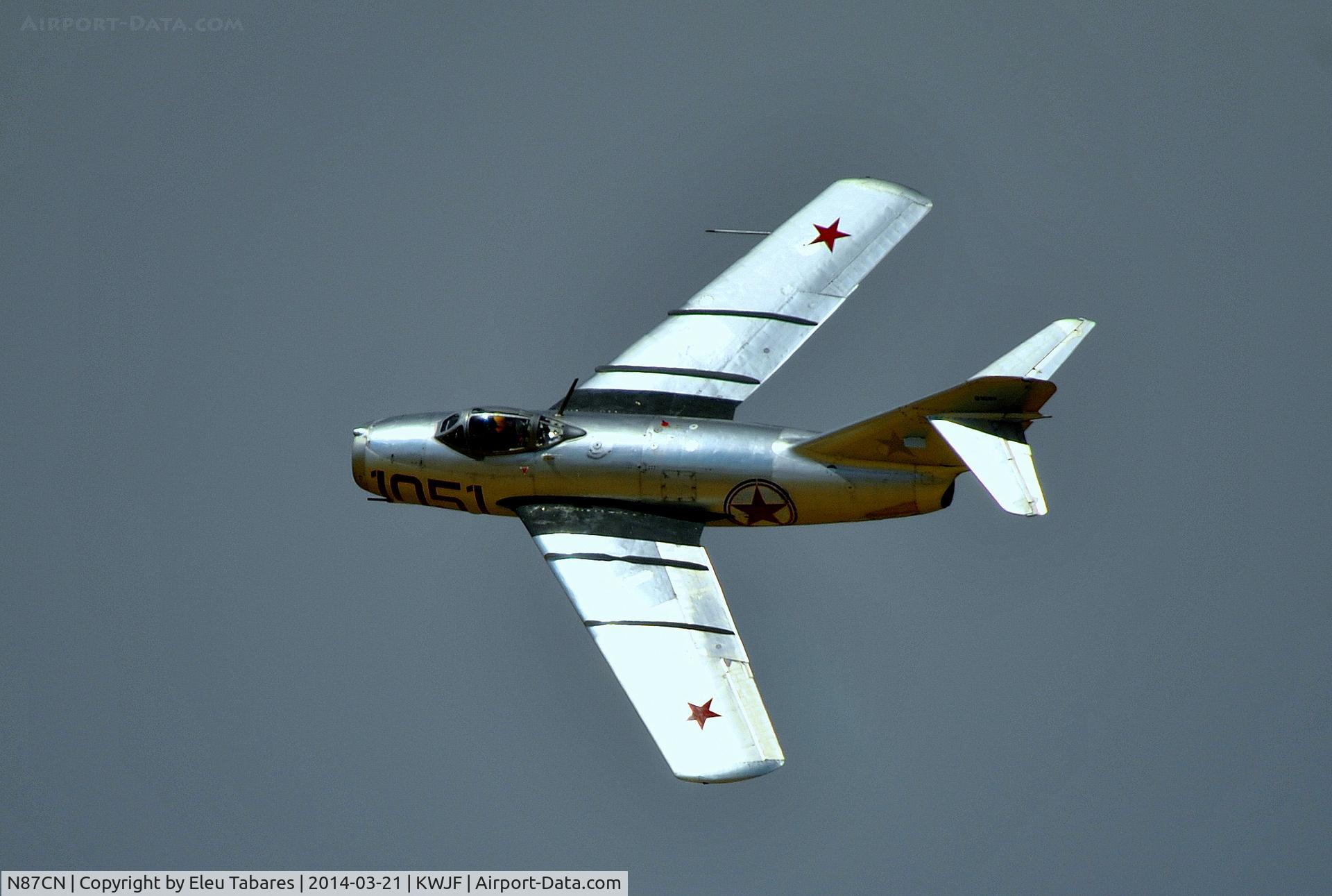 N87CN, Mikoyan-Gurevich MiG-15 C/N 910-51, Taken during the Los Angeles County Air Show