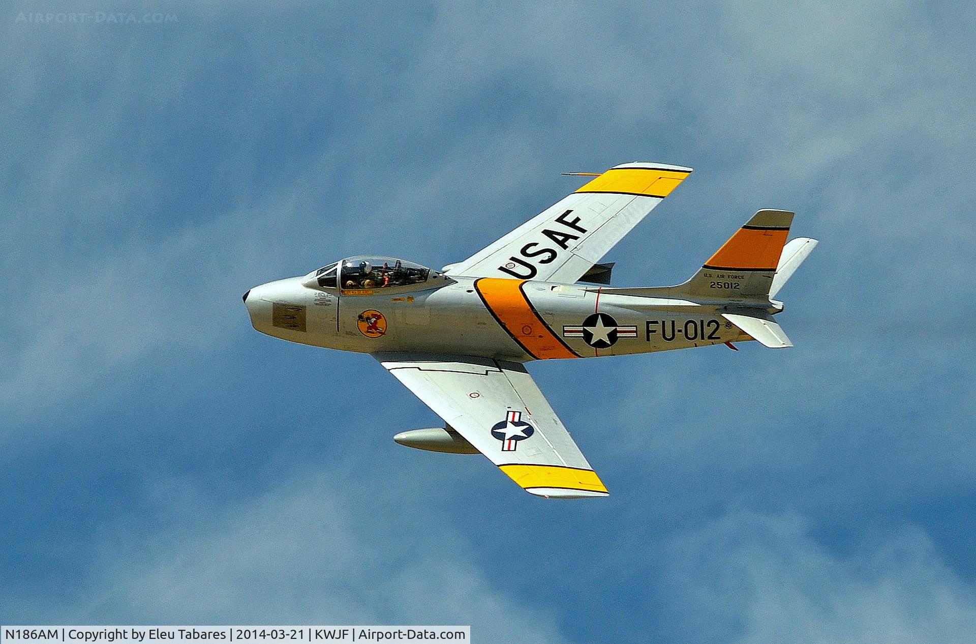 N186AM, 1952 North American F-86F Sabre C/N 191-708, Taken during the Los Angeles County Air Show