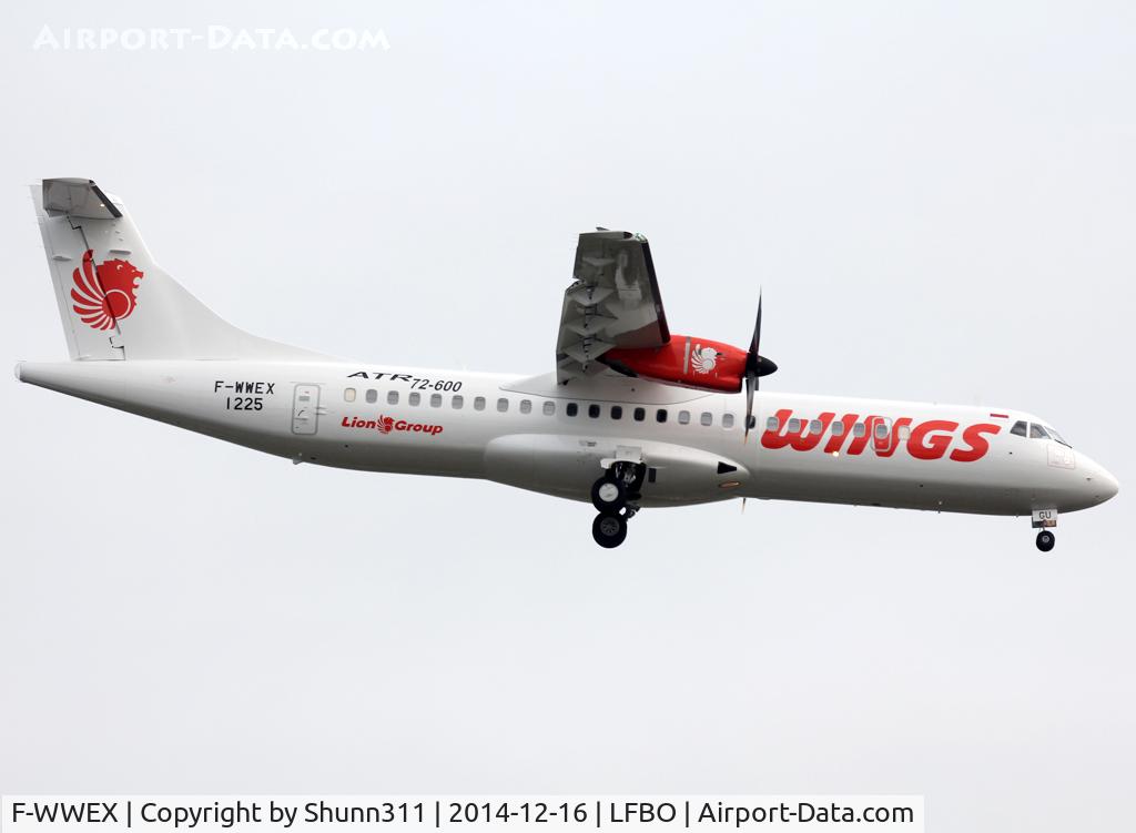 F-WWEX, 2014 ATR 72-600 C/N 1225, C/n 1225 - To be PK-WGU