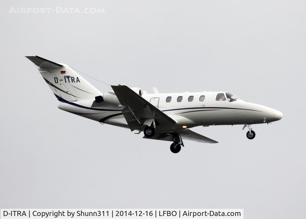 D-ITRA, 1997 Cessna 525 CitationJet CJ1 C/N 525-0177, Landing rwy 14L