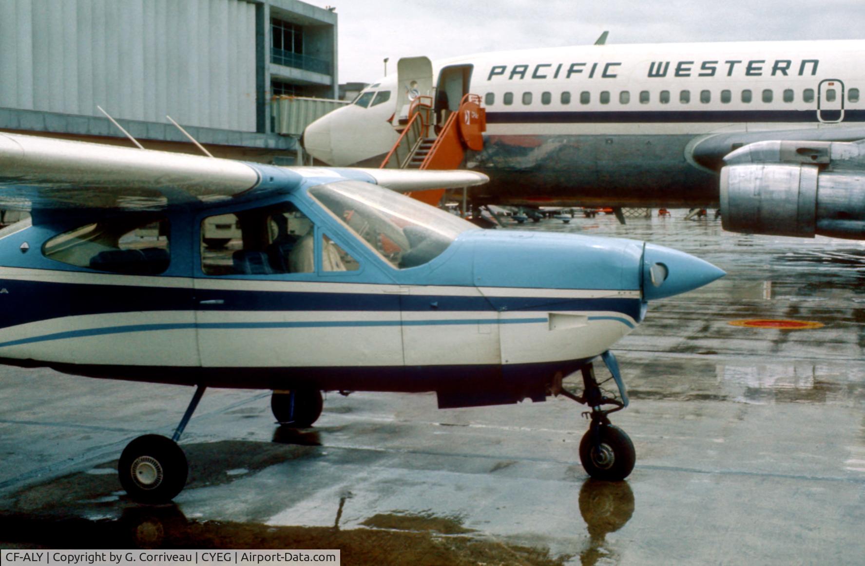 CF-ALY, 1971 Cessna 177RG Cardinal C/N 177RG0162, Training break at CYEG, circa 1973